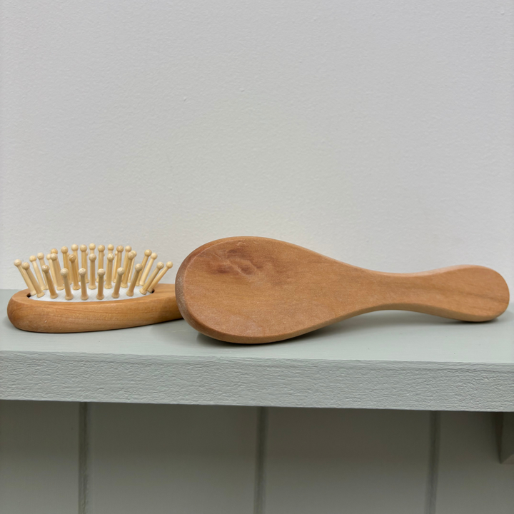 Mabel & Fox - Personalised Wooden Brush Set - Botanical (3 Pack) - Mabel & Fox