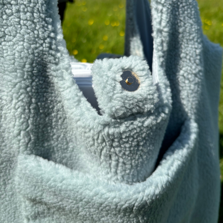 Mabel & Fox - Teddy Tote Bag - Ice Blue - Mabel & Fox