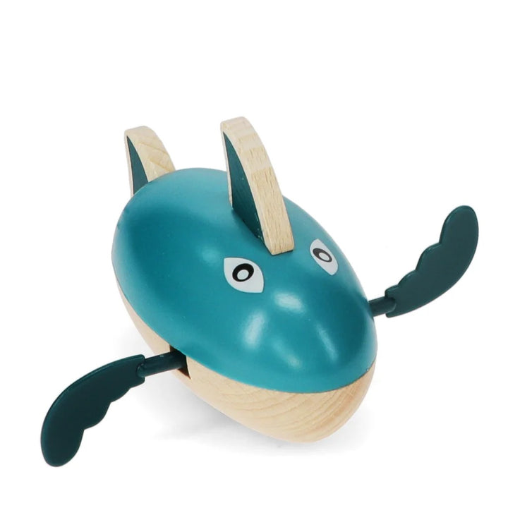 Rex London - Traditional Wooden Wind Up Bath Toy - Shark - Mabel & Fox