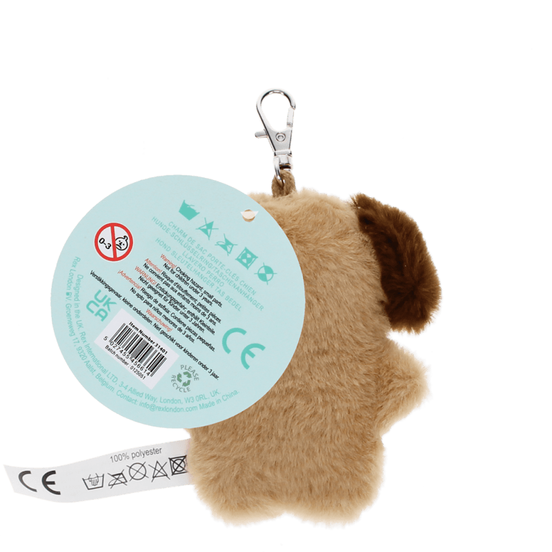 Rex London - Keyring Bag Charm - Fluffy Dog