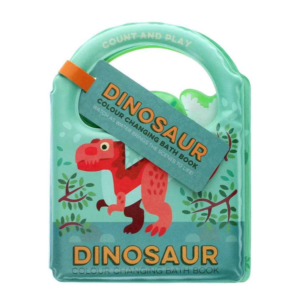 Rex London - Colour Changing Bath Book - Baby Dinos