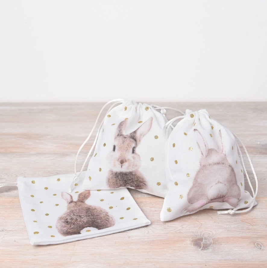 Gainsborough Giftware - Bunny Drawstring Bag (3 Pack)