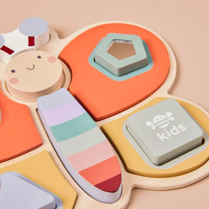 Just Bee Kids - Puzzle - Wooden Sensory Butterfly - Mabel & Fox