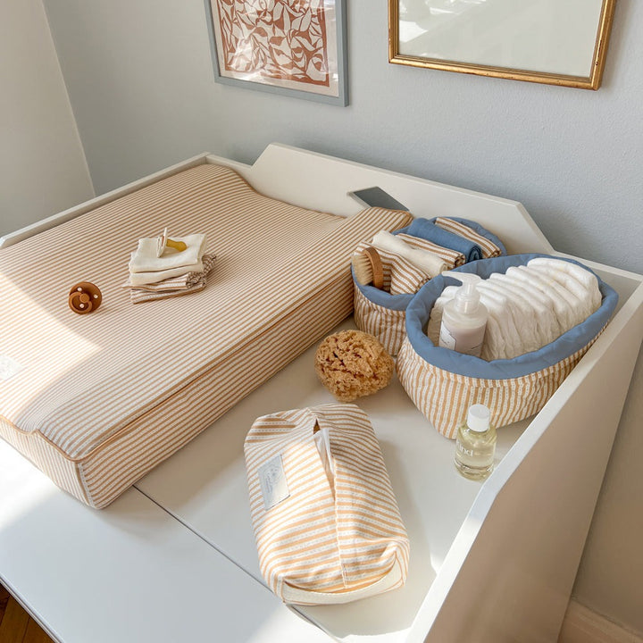 Cam Cam Copenhagen - Quilted Storage Basket - OCS - Oatfield (2 Pack)