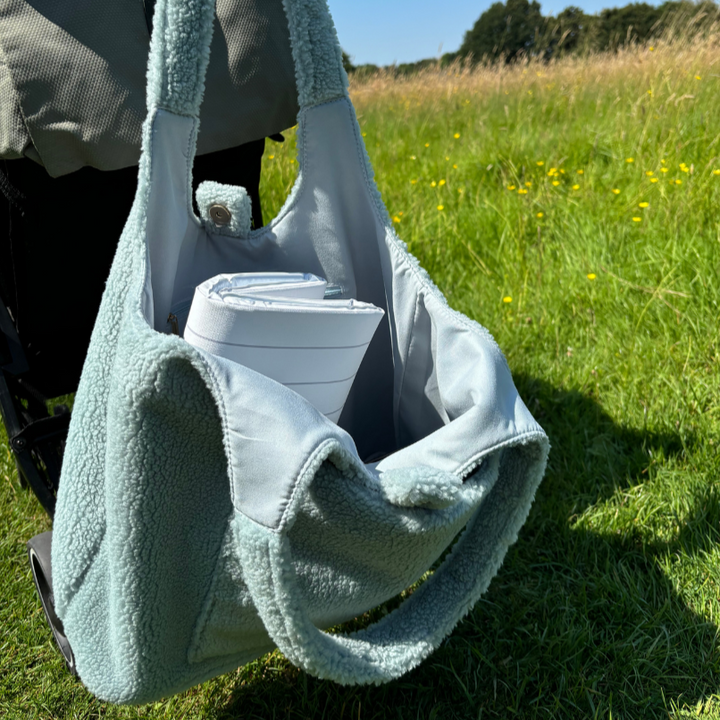 Mabel & Fox - Teddy Tote Bag - Ice Blue - Mabel & Fox