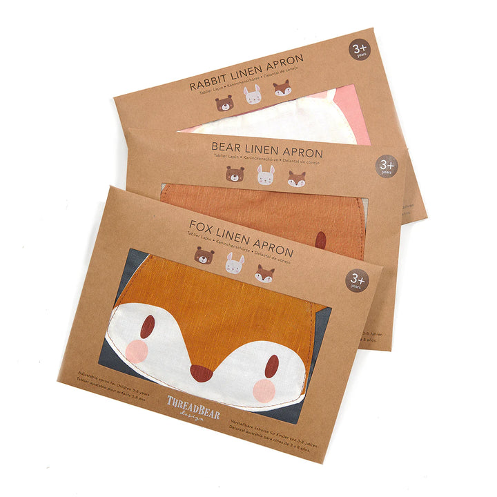 ThreadBear - Personalised Linen Apron - Fox