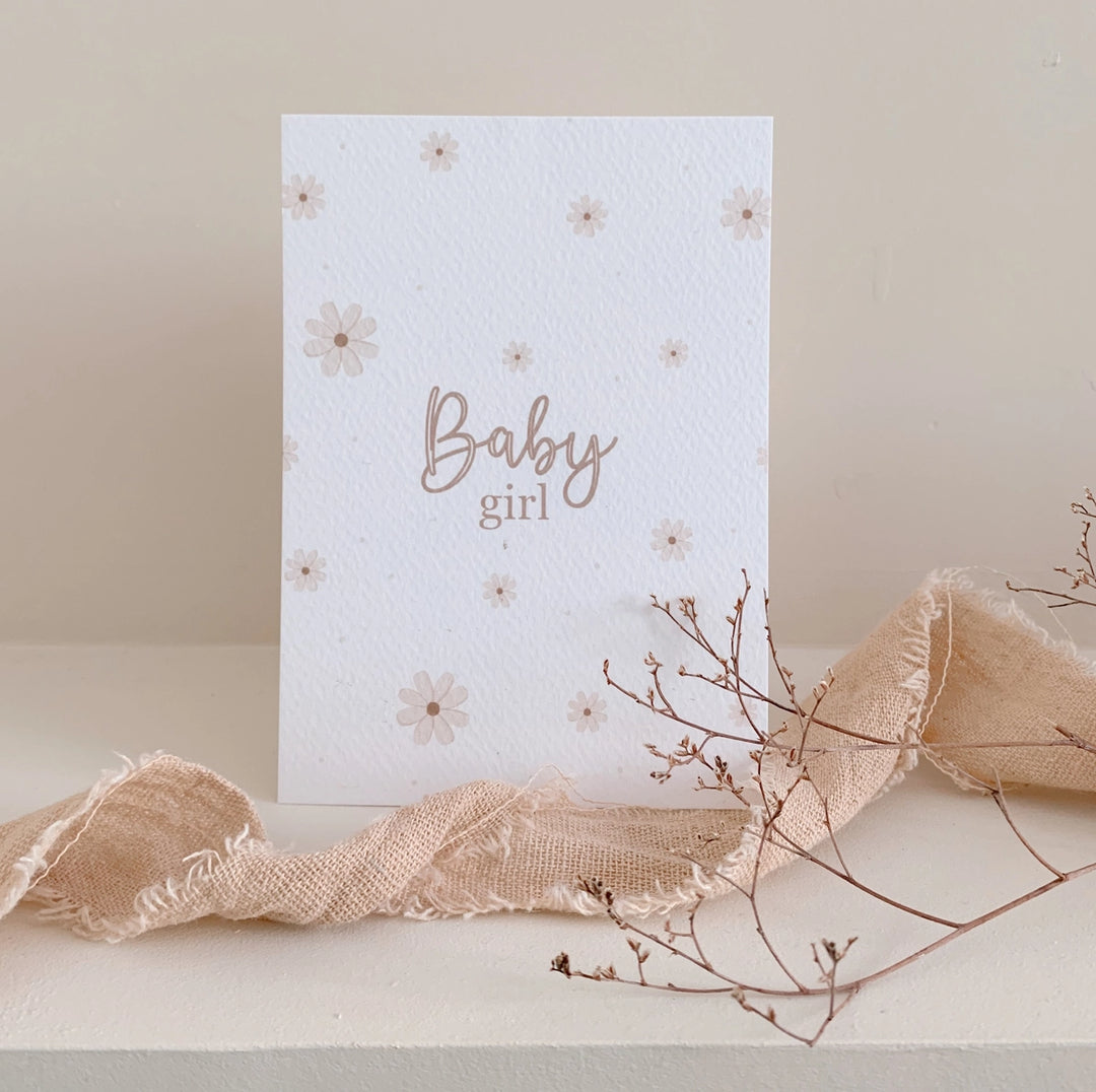 Bee Boheme - Greeting Card - Baby Girl
