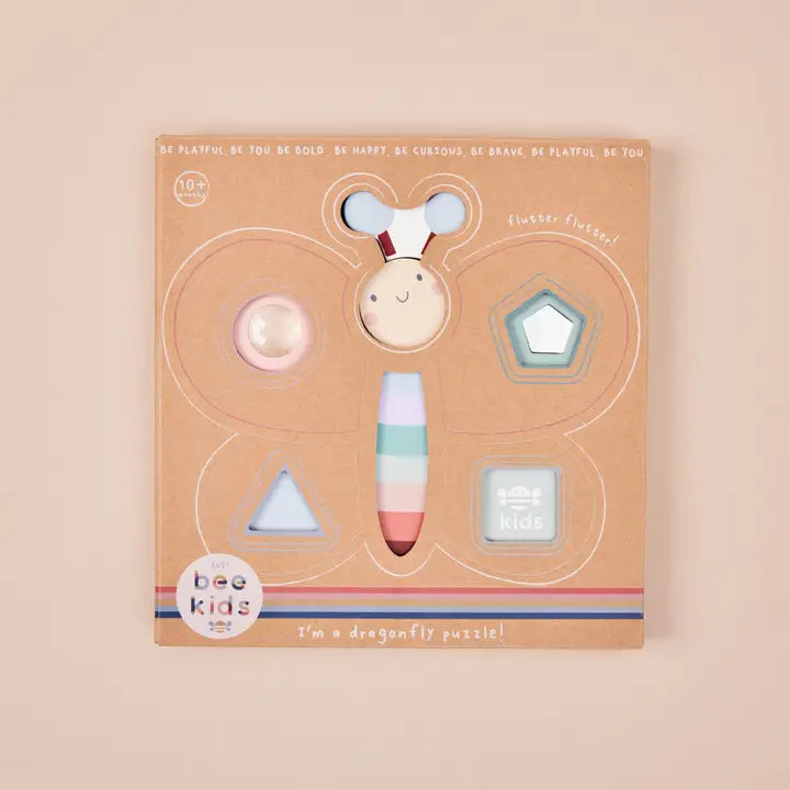 Just Bee Kids - Puzzle - Wooden Sensory Butterfly - Mabel & Fox