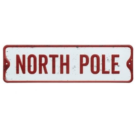 Gainsborough Giftware - North Pole Metal Sign
