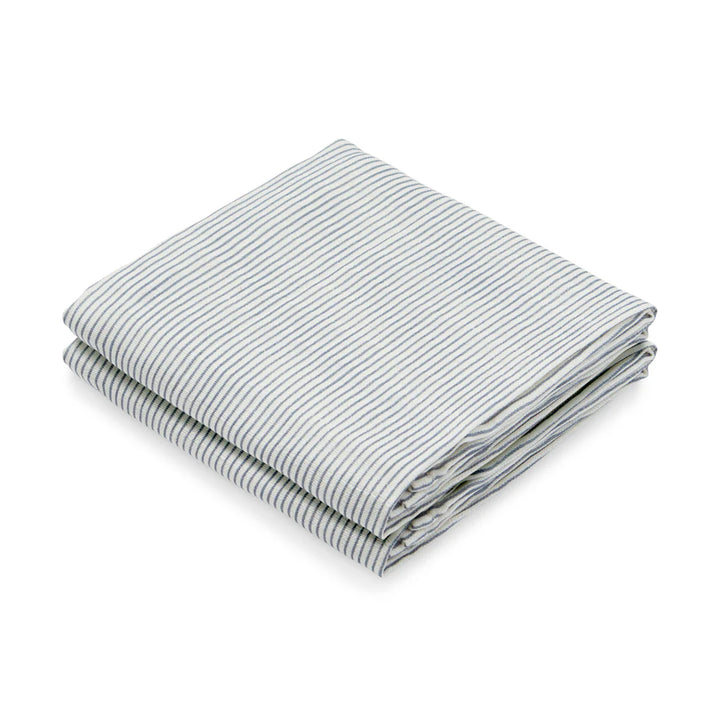 Cam Cam Copenhagen - Muslin Cloth - Classic Stripes Blue ( 2 Pack) - Mabel & Fox