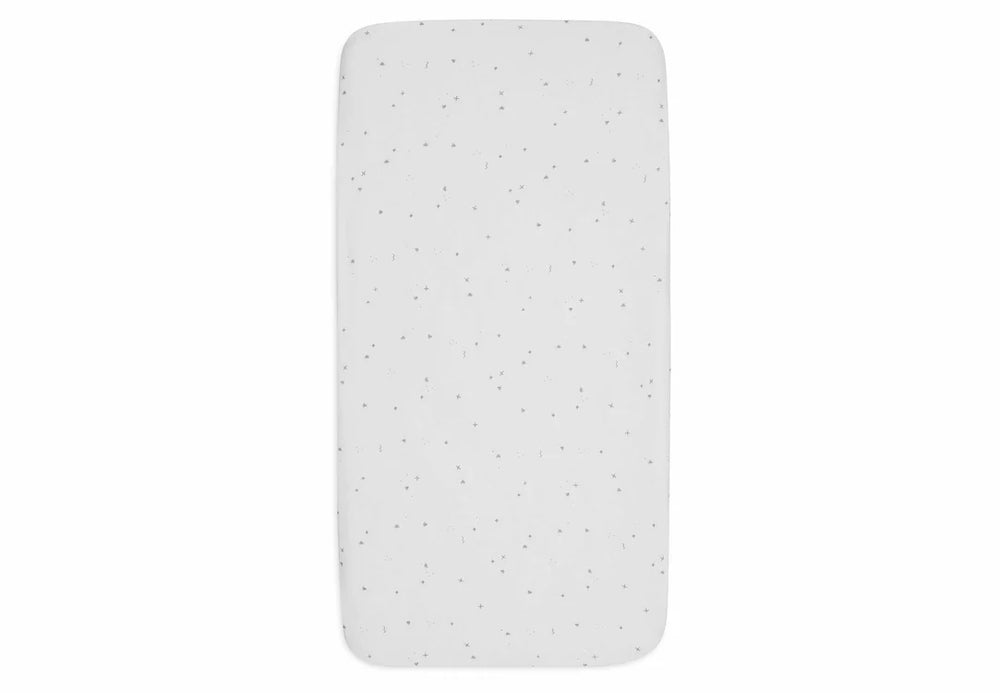 Jollein - Jersey Fitted Sheet 70/75x140/150cm Twinkling - Sea Green - Mabel & Fox