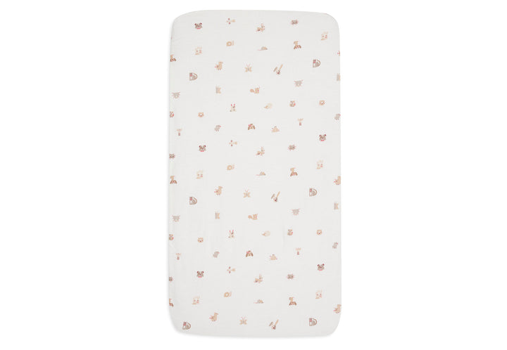 Jollein - Fitted Sheet Jersey - 70/75x140/150cm - Animal Friends