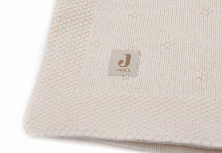 Jollein - Cradle Blanket -  Cosy Knit - Ivory - Mabel & Fox
