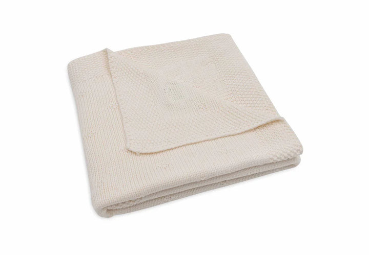 Jollein - Cradle Blanket -  Cosy Knit - Ivory - Mabel & Fox