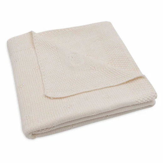 Jollein - Cradle Blanket -  Cosy Knit - Ivory - Mabel & Fox