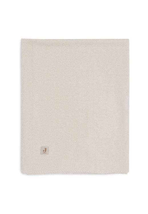 Jollein - Cradle Blanket -  Cosy Knit - Ivory - Mabel & Fox