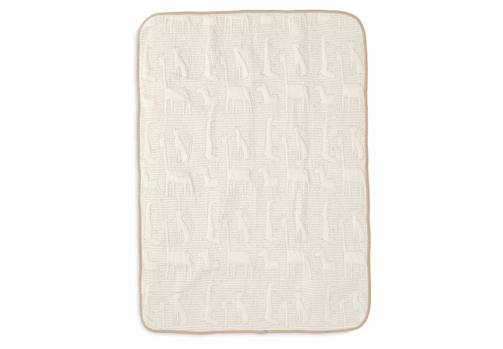 Jollein - Cradle Blanket - Jungle Jambo - Biscuit / Oatmeal - Mabel & Fox