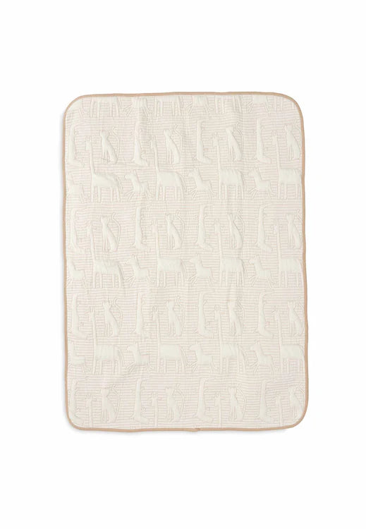 Jollein - Cradle Blanket - Jungle Jambo - Biscuit / Oatmeal - Mabel & Fox