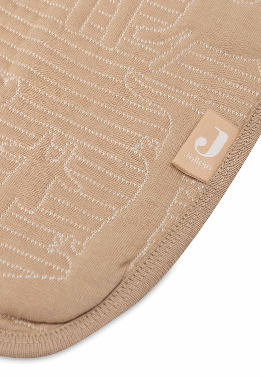 Jollein - Cradle Blanket - Jungle Jambo - Biscuit / Oatmeal - Mabel & Fox