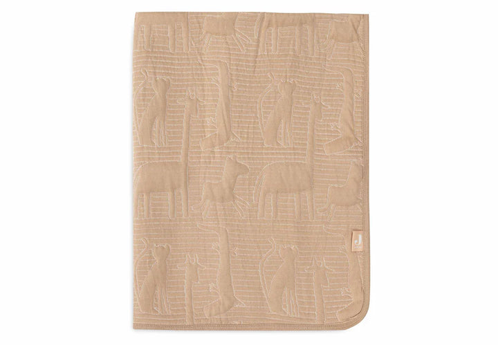Jollein - Cradle Blanket - Jungle Jambo - Biscuit / Oatmeal - Mabel & Fox