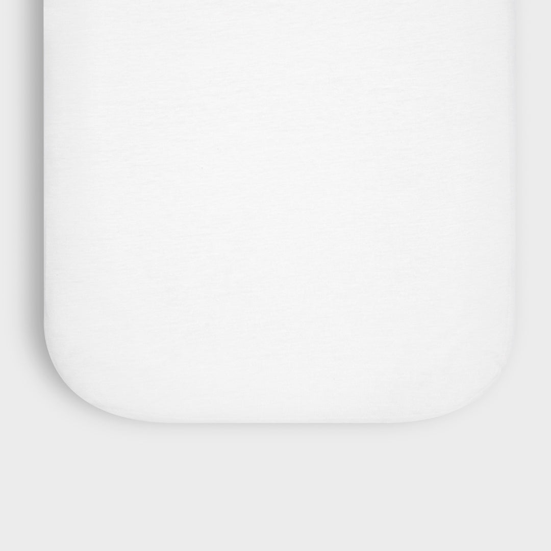 The Little Green Sheep - Crib Fitted Sheet - White - Mabel & Fox