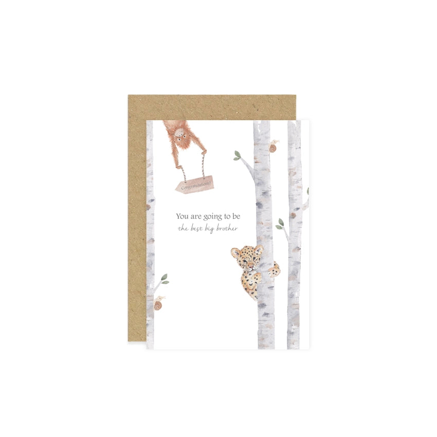 Little Roglets - Congratulations Card - Best Big Brother - Mabel & Fox