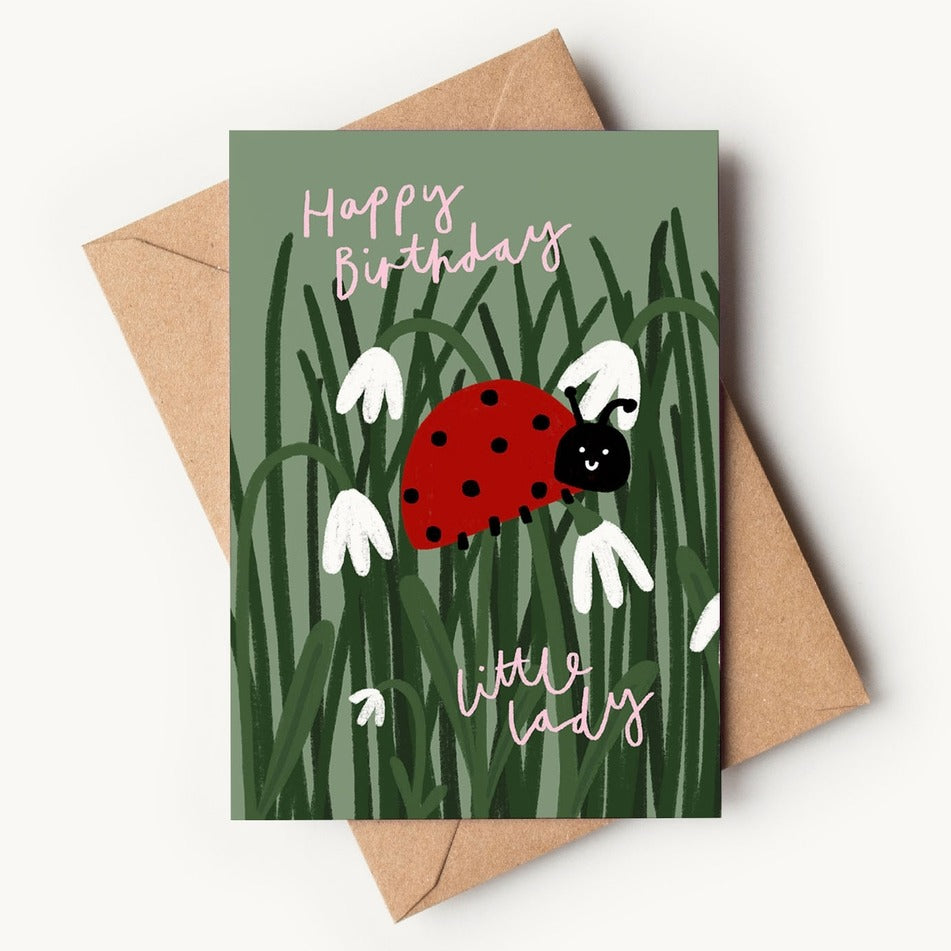 Kitty Makes - Happy Birthday Little Lady - Card