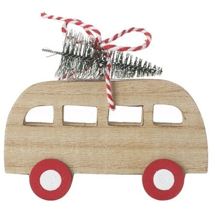 Gainsborough Giftware - Wooden Camper With Christmas Tree