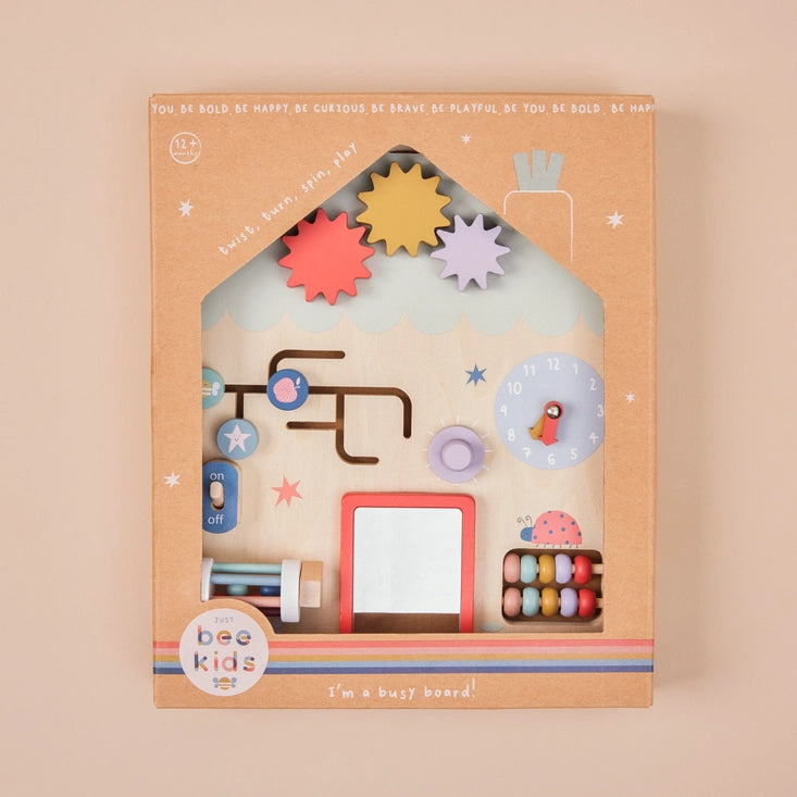 Just Bee Kids - Wooden Busy Board - Mabel & Fox