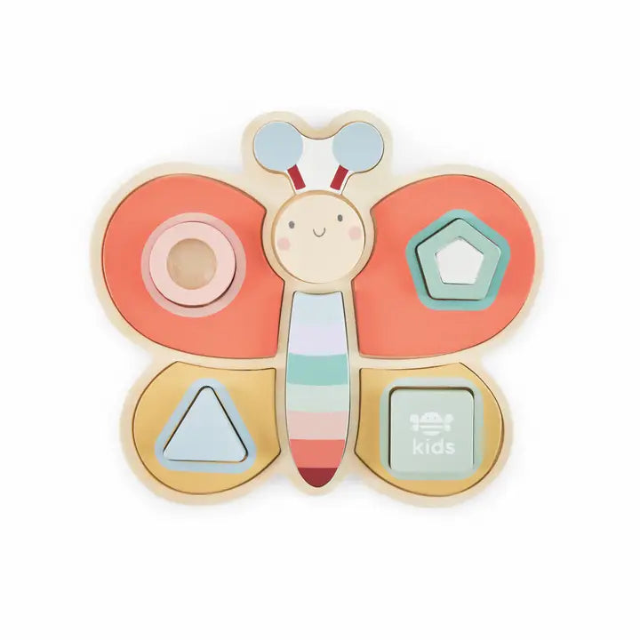 Just Bee Kids - Puzzle - Wooden Sensory Butterfly - Mabel & Fox