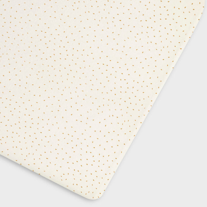 The Little Green Sheep - Cot / Cot Bed Linen Sheets - Linen Rice - Mabel & Fox