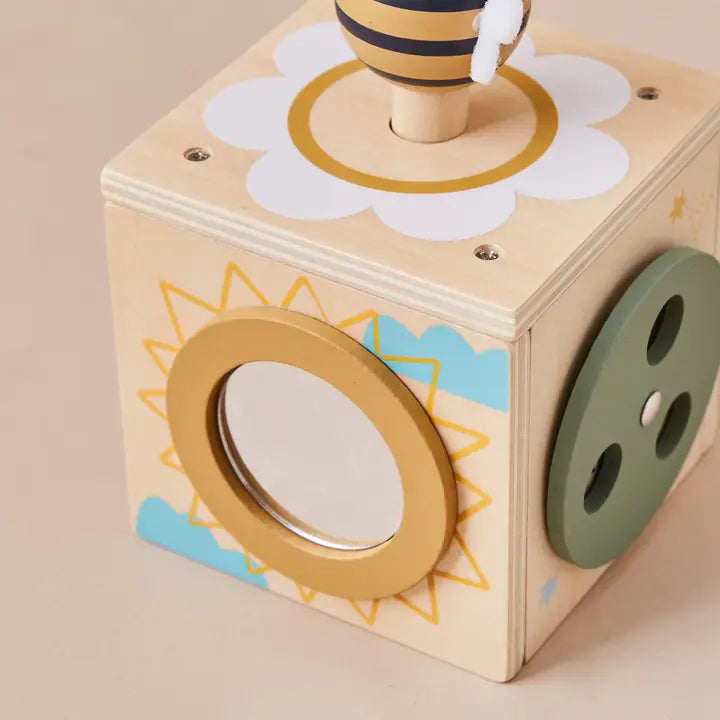 Just Bee Kids - Wooden Mini Activity Cube - Mabel & Fox