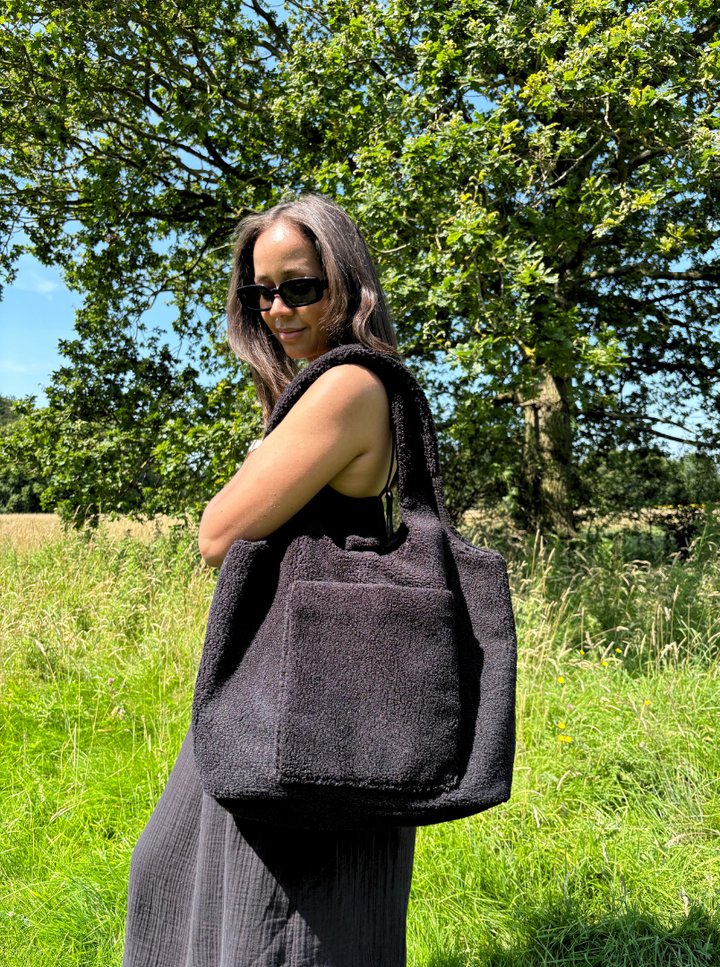 Mabel & Fox - Teddy Tote Bag - Black - Mabel & Fox