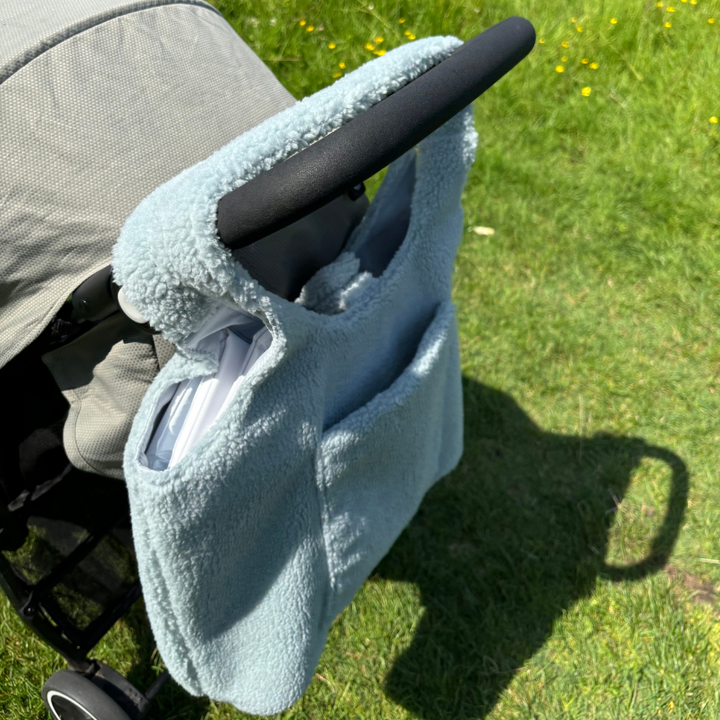 Mabel & Fox - Teddy Tote Bag - Ice Blue - Mabel & Fox