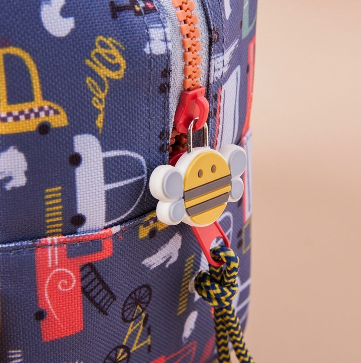 Just Bee Kids - Insulated Lunch Bag - Transport Print - Mabel & Fox