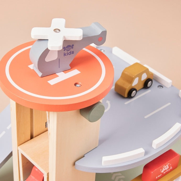 Just Bee Kids - Wooden Garage Toy - Mabel & Fox