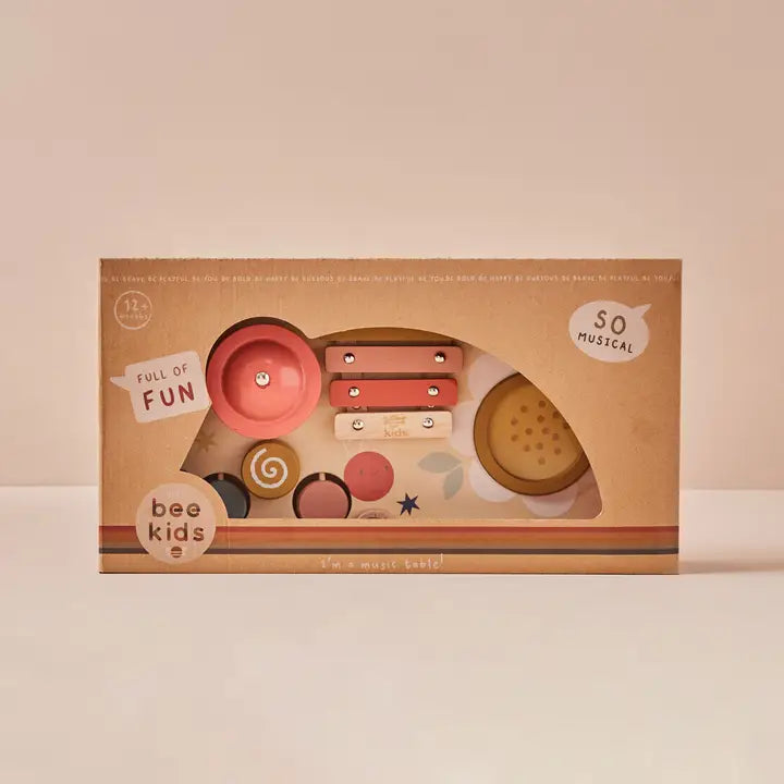 Just Bee Kids - Wooden Table Top Music & Activity Table - Mabel & Fox