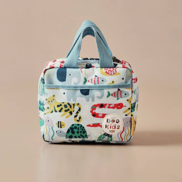 Just Bee Kids - Insulated Lunch Bag - Animal Print - Mabel & Fox