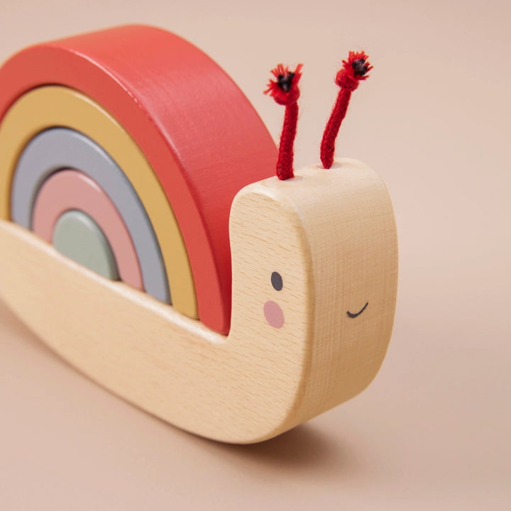 Just Bee Kids - Wooden Stacker - Snail - Mabel & Fox