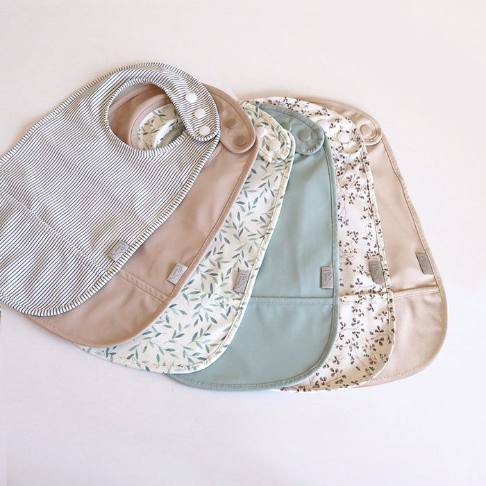 Cam Cam Copenhagen - Bib W/Pocket 2 Pack -  Lierre / Almond - Mabel & Fox
