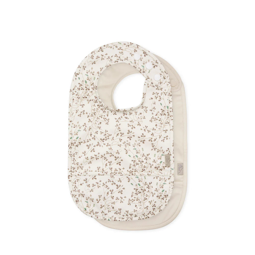 Cam Cam Copenhagen - Bib W/Pocket 2 Pack -  Lierre / Almond - Mabel & Fox