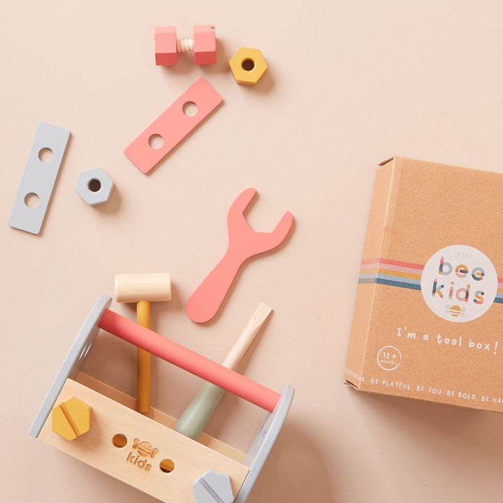 Just Bee Kids - Wooden Tool Box - Mabel & Fox