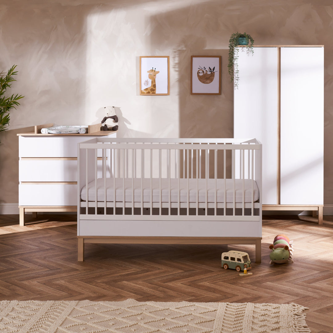 OBaby - Astrid 3 Piece Room Set - White - Mabel & Fox