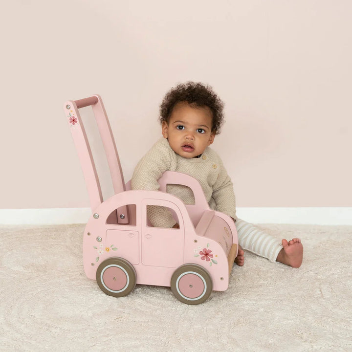 Little Dutch - Baby Walker Wagon - Pink - Mabel & Fox