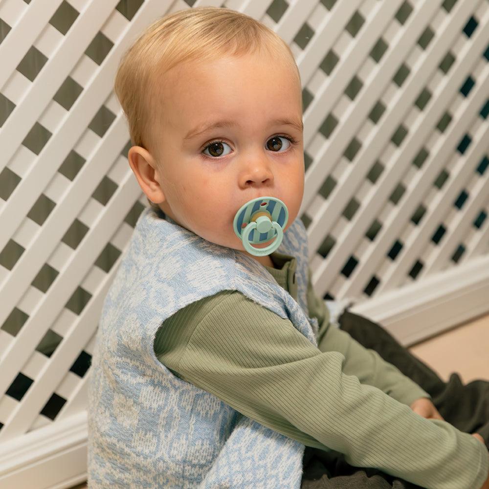 Bibs - Studio Colour Block Latex - Nordic Mint / Petrol Mix (2 Pack) - Mabel & Fox