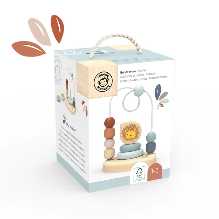 Speedy Monkey - Bead Maze - Mabel & Fox