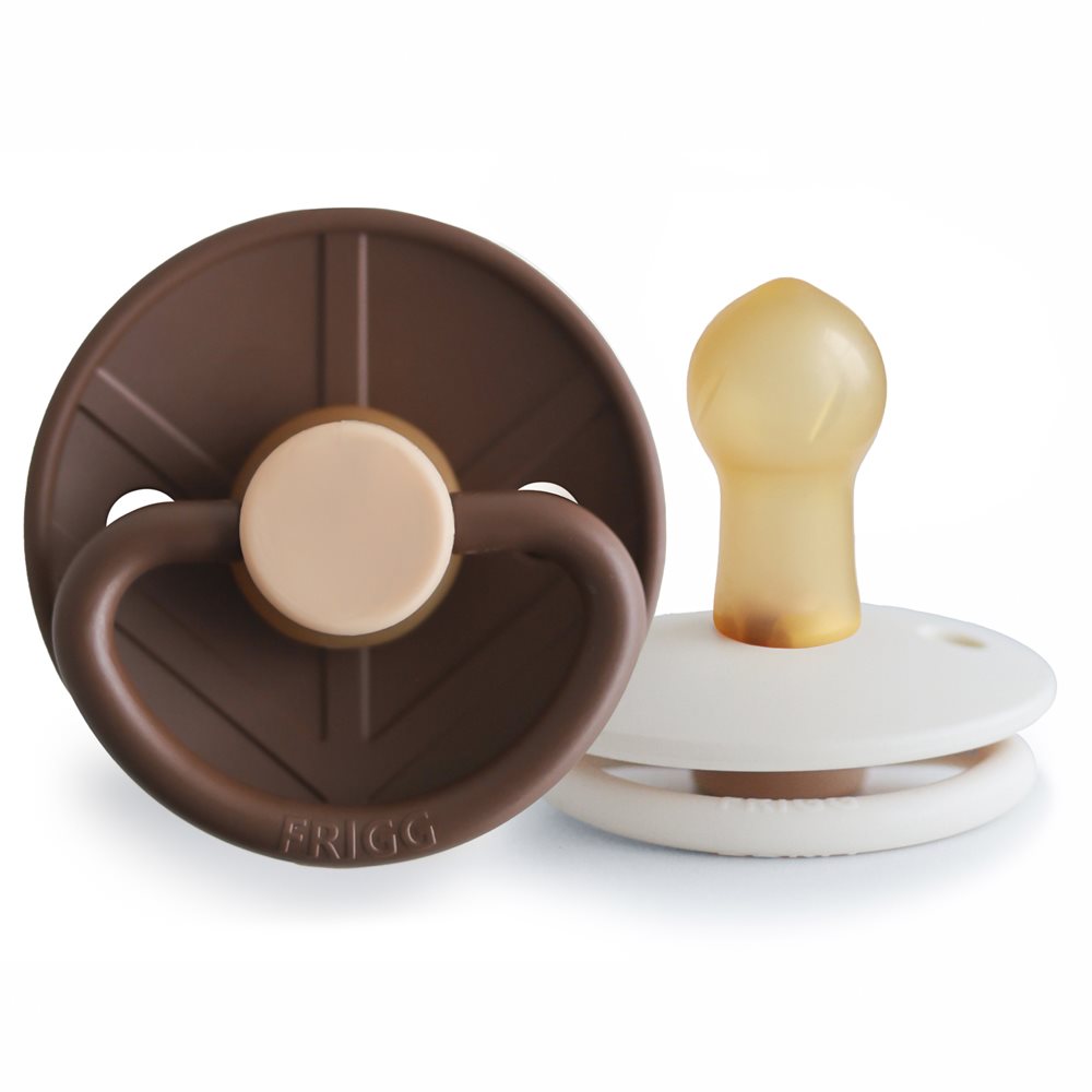 FRIGG - Little Viking - Round Latex 2-Pack Pacifiers - Bjorn/Sigrid - Size 1 - Mabel & Fox