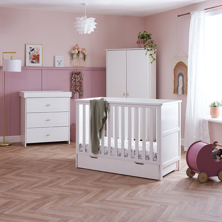 OBaby - Evie Mini 2 Piece Room Set - White - Mabel & Fox