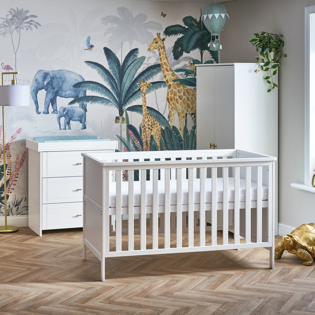 OBaby - Evie 3 Piece Room Set - White - Mabel & Fox