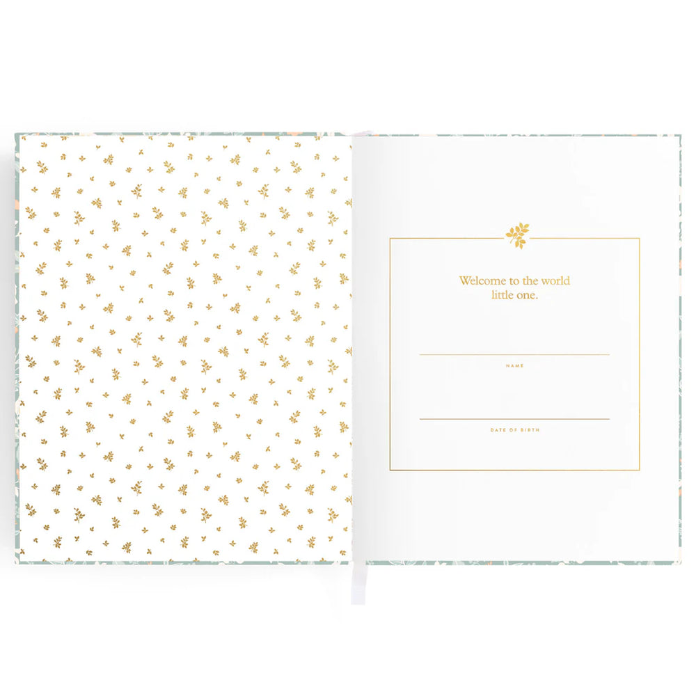 Fox & Fallow - Baby Book - Forest Friends Sage - Mabel & Fox